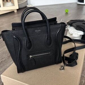 Celine Calfskin nano luggage bag